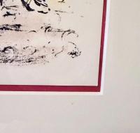 シャガール　オデッセイ『アテネーとテレマコス』リトグラフ　額装一点