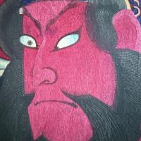 めでたや浮世絵‼️「関羽　中村芝翫」三国志　豊原国周　筆　役者絵大判錦絵