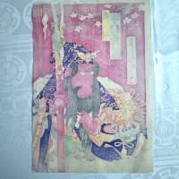 めでたや浮世絵‼️「関羽　中村芝翫」三国志　豊原国周　筆　役者絵大判錦絵