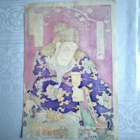 めでたや浮世絵‼️「玄徳　坂東彦三郎」三国志　豊原国周　筆　役者絵大判錦絵