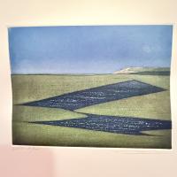 世界感かわる‼️馬場章真作エッチング　銅版画　"VIEW   5部作とあわせ額一点