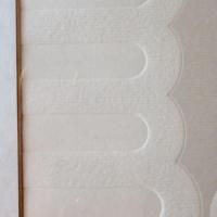 永井一正　版画　真作『白いマッス』凹凸版画　シルクスクリーン&エンボス　鉛筆による肉筆サイン1969年