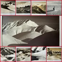 真作　中野峻陽　「立山写真集」　印画紙38葉　大作　日本山岳写真協会　元会員　肉筆筆書き贈呈宛名あり　昭和58年