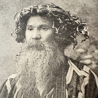 アイヌ写真印刷物 大正から昭和初期 期「アイヌ男性アットゥシ礼装