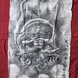 絵手本　超絶の画力‼️最高傑作「鍾馗」文化九年年作　粉本　紙本肉筆　肉筆一点