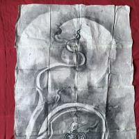 絵手本　超絶の画力‼️最高傑作「鍾馗」文化九年年作　粉本　紙本肉筆　肉筆一点