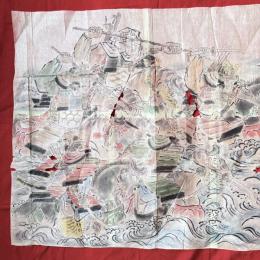 粉本　超絶の画力「源平の戦い　義経　弁慶　那須与一　壇ノ浦」群像　粉本　絵手本　紙本肉筆　無署名無落款一点①