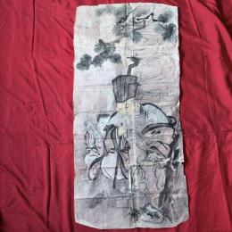 粉本　超絶の画力「福禄寿　賢人童子図　」群像　粉本　絵手本　紙本肉筆　無署名無落款一点③