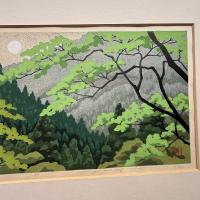 真作　井堂雅夫作木版画「貴船」貴重143/200
直筆サイン落款あり。