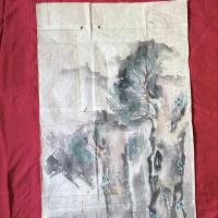 超絶の画力‼️江戸期粉本最高傑作「牛若丸と天狗」粉本　絵手本　紙本肉筆　署名なし一点