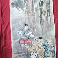 超絶の画力‼️江戸期粉本最高傑作「牛若丸と天狗」粉本　絵手本　紙本肉筆　署名なし一点