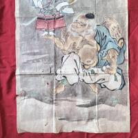超絶の画力‼️江戸期粉本最高傑作「牛若丸と天狗」粉本　絵手本　紙本肉筆　署名なし一点
