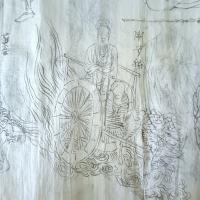 粉本29枚　江戸期中国絵師仙人図『列仙傳』超絶の江戸期粉本画帖中国　仙人　粉本　絵手本　紙本肉筆　署名　蘭雪