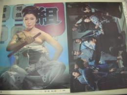 昇り竜　鉄火肌　ロビーカード　扇ひろ子　藤竜也　小林旭　高橋英樹　監督:石井輝男作品　B4判ロビーカード　8枚組　日活　日本映画