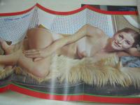 BEAUTY MAGAZINE NO.36　1969年10月号　巻頭3折ピンナップ付き　※画像の様に表紙面隅に折れ跡出ています。
