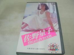 佐野量子　Sketch book　イメージビデオ　30分　型番:IV-1017　1988年10月06日発行　販売専用　中古ビデオ　大陸書房
