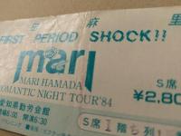 浜田麻里　コンサートパンフレット 半券付き　ROMANTIC NIGHT TOUR '84