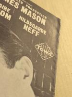 二つの世界の男　プレスシート　三つ折り　初版　単色刷り　キャロル・リード