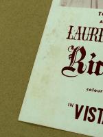 リチャード三世　映画 プレスシート　初版　三つ折り　ローレンス・オリヴィエ