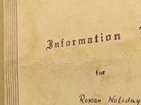 映画　ローマの休日 ほか　白鳥座　初版　ニュースチラシ