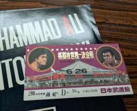 格闘技世界一決定戦　半券　パンフレット　当日の写真のネガ22枚　セット　(アントニオ猪木 vs モハメッド・アリ　日本武道館)