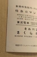 東武電車・特急ロマンスカーと鬼怒川温泉・川治温泉のタイアップ広告5枚　絵柄はストリッパー(フリーダ松木ほか)　