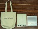 天野喜孝　1997年のニューヨークで初の個展「THINL LIKE AMANO」関連品3点(プレス資料、スカーフ、トートバッグ)