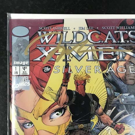 WILD CATS X-MEN The SILVER AGE #1 (Jim Lee 直筆サイン入り) 証明書 