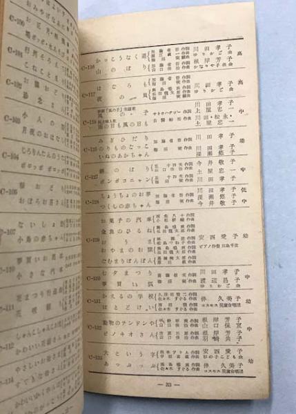 コロムビア 童謡レコード目録 1955 / 古本、中古本、古書籍の通販は
