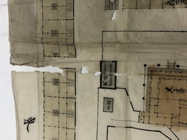 桑名藩(松平家)の江戸上屋敷 大名屋敷 間取り図 / 海星堂書店 南