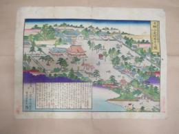 愛知縣尾張國葉栗郡前飛保村　日輪山曼陀羅寺之図