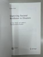 Improving Societal Resilience to Disasters: A Case Study of London’s Transportation System (PoliMI SpringerBriefs) 