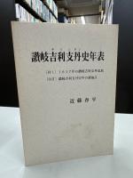 讃岐吉利支丹諸考　讃岐吉利支丹史年表　付