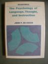 The Psychology of Language,Thought, and Instruction