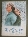 映画パンフレット　ある愛の詩
