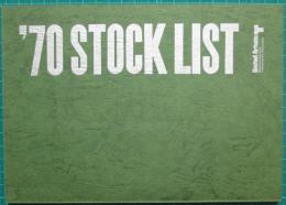 映画宣材　'70　STOCK LIST