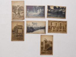 1000005■戦前 絵葉書■千葉　歩兵学校軍用犬基本訓練　白倉納 7枚 ヤケ・汚れ 1枚下部角少破れ