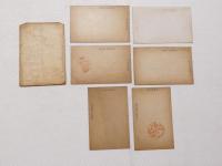 1000007■戦前 絵葉書■日本ライン　日本市桃太郎　6枚のみ 袋つき ヤケ・汚れあり