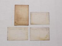 1000008■戦前 絵葉書■出雲名所 出雲因佐名所 3枚 袋つき ヤケ・汚れ