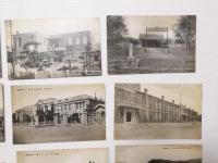 1000009■戦前 絵葉書■朝鮮全州印★全州名所絵葉書 全州駅 全州府駅通り 府庁　慶基殿　全州府市街鳥観図 公立尋常高等小学校 天主教礼拝堂 全州本町通り 他 13枚 袋つき ヤケ・汚れ 1枚使用済み