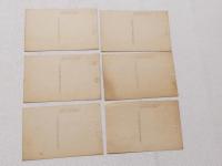 1000022■戦前 絵葉書■岐阜支部軍人会館　全景 帝国在軍郷軍人会岐阜支部会館平面図　冨岳 岐阜護国神社 岐阜公園秋色 6枚 ヤケ
