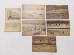 1000020■戦前 絵葉書■財団法人奉公館　全景　陸戦隊演習 他 6枚 ヤケ・キズ・少破れ