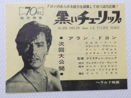 1003◆映画　パンフレット チラシ◆黒いチューリップ　ヘラルド映画　アラン・ドロン　18cm×13.5cm