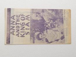 1029◆映画　パンフレット チラシ◆アンナとシヤム王　アメリカ映画とエクソティズム　鵜飼三之助 オーケストラの少女 25.5cm×13.5cm