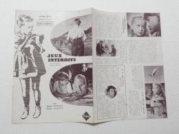 1084◆映画　パンフレット チラシ◆禁じられた遊び 36.5cm×26cm