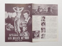1088◆映画　パンフレット チラシ◆夜ごとに美女 ジェラール・フィリップ　37cm×26cm