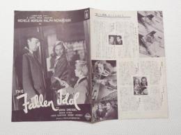 1099◆映画　パンフレット チラシ◆落ちた偶像　キャロル・リード　ラルフ・リチャードソン　ミシェル・モルガン　　36.5cm×26cm