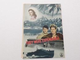 1144◆映画　パンフレット チラシ◆コレヒドール戦記　ロバート・モンゴメリー　ドナ リード　26cm×18.5cm