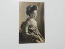 1000315■戦前 絵葉書■美人　着物　日本