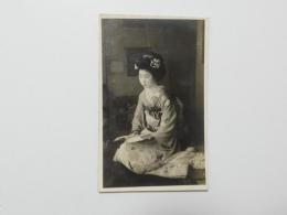 1000318■戦前 絵葉書■美人　着物　日本